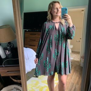Cactus print dress